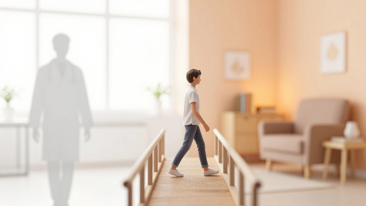 Символический мост между медицинским кабинетом и уютным пространством психолога