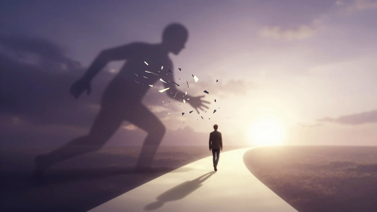 Символическое изображение преодоления внутреннего критика и обретения уверенности